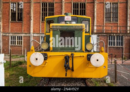 Das Museum „Musée de la Mine“ im ehemaligen Bergwerk Noyant-d'Allier, Département Allier, Frankreich, Noyant-d'Allier, Stockfoto