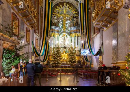 Czestochowa, Polen - 31. Dezember 2023: Innere des Klosters Jasna Gora in czestochowa. Religion Stockfoto