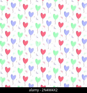 Referenzkreise für Musterfarben. Alles Liebe zum Valentinstag. Weißer Hintergrund. Vektordarstellung Stock Vektor