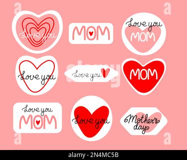 Vector Zum Muttertag Alles Gute Zum Muttertag, Stock Vektor