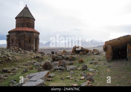 Eine antike armenische christliche Kirche in Ani Saint Gregory von Abumarents in Ani Stockfoto