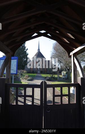 St. Mary's Church, Cuddington, Surrey Stockfoto