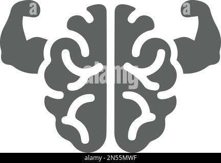 Mind, Power, Brain Icon - perfekt für die Gestaltung und Entwicklung von Websites, gedruckten Dateien und Präsentationen, Werbematerialien und vieles mehr. Vec Stock Vektor