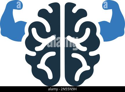 Mind, Power, Brain Icon - perfekt für die Gestaltung und Entwicklung von Websites, gedruckten Dateien und Präsentationen, Werbematerialien und vieles mehr. Vec Stock Vektor