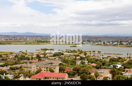 Muizenberg, City View, Westkap, Südafrika Stockfoto