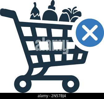 Symbol „Entfernen“, „Warenkorb“, „Löschen“ – Vektor-EPS-Datei. Ideal für Printmedien, Web, Stock-Bilder, kommerzielle Nutzung oder jede Art von Design-Projekt. Stock Vektor