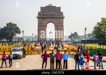 Gate of India, New-Delhi, Delhi, Indien Stockfoto