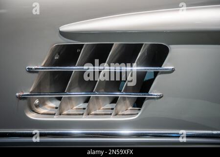 Mercedes-Benz Museum Stuttgart Deutschland 300 SL Gullwing Stockfoto