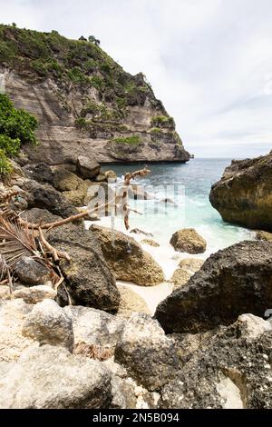 Wunderschöne exotische Strände in Nusa Penida, Bali Stockfoto