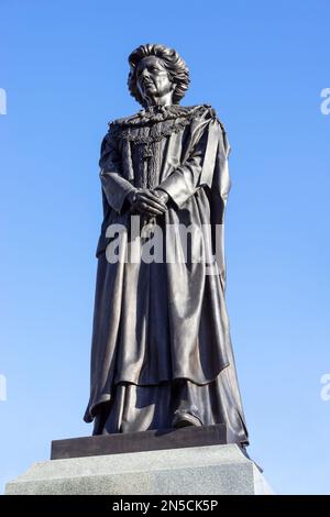 Grantham Lincolnshire Monument zur Margaret Thatcher Statue Grantham auf St. Peter's Hill Green Grantham Lincolnshire England GB Europa Stockfoto