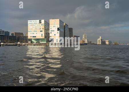 Paleis Van Justitie im IJdok, Amsterdam, Niederlande Stockfoto