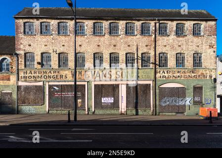 William Evans Old schloss den Eisenwarenladen in der School Street im Stadtzentrum von Wolverhampton Stockfoto