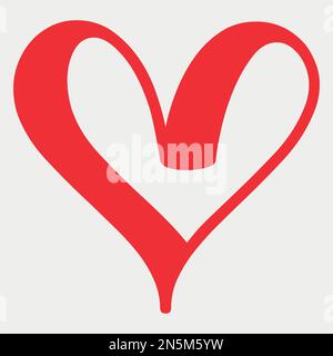 Love Heart Shape-Vektordarstellung Stock Vektor