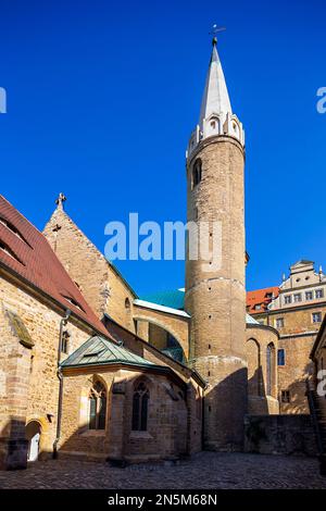 Blick auf den Dom in Merseburg, Sachsen-Anhalt, Ostdeutschland. Stockfoto