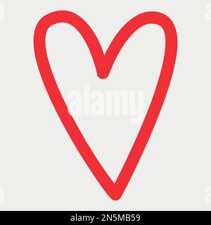 Love Heart Shape-Vektordarstellung Stock Vektor