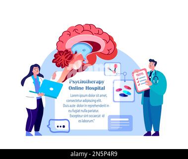 Arzt Neurochirurg, Neurologe Wissenschaftler Untersuchen Gehirn.Digitale Behandlung Gutartiger Tumor.Magnetresonanztomographie.Forschungsstudie.Klinische Untersuchung Stockfoto