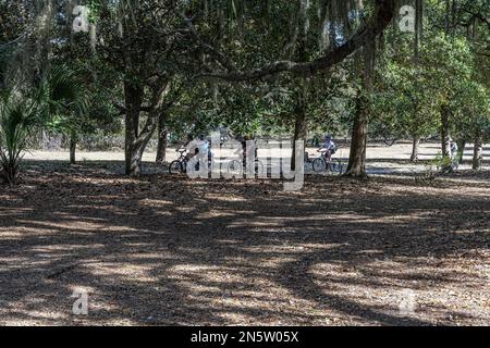 Standorte auf Cumberland Island in Georgia Stockfoto