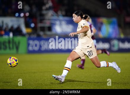 Chelsea Sam Kerr während des FA Continental Tyres League Cup Halbfinalspiels im Chigwell Construction Stadium in Dagenham. Foto: Donnerstag, 9. Februar 2023. Stockfoto