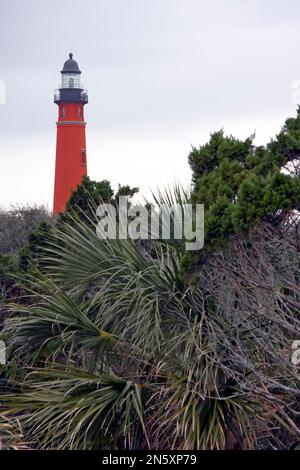 Daytona Beach, Florida, USA. 12. Februar 2008. 12. Februar 2008 - Daytona Beach, FL, USA: Ponce Inlet Lighthouse (Kreditbild: © Walter G. Arce Sr./ZUMA Press Wire) NUR REDAKTIONELLE VERWENDUNG! Nicht für den kommerziellen GEBRAUCH! Stockfoto