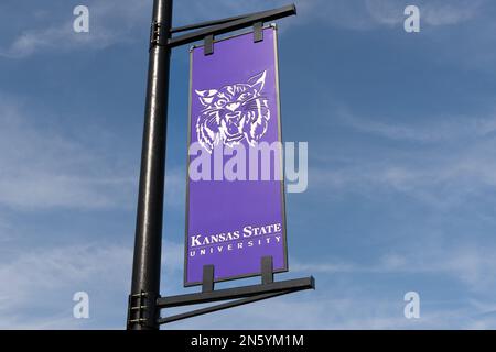 MANHATTEN, KS, USA - 3. NOVEMBER 2022: Auf dem Campus der Kansas State University. Stockfoto