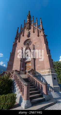 Das Mausoleum von Erzherzog Johann (im Deutschen Mausoleum des Erzherzogs Johann; auch bekannt als Kapelle von San Giovanni Battista) in Scena - Schenna, so Stockfoto