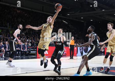 Bologna, Italien. 09. Februar 2023. Rokas Jokubaitis (FC Barcelona) während des Euroleague Basketball Championship-Spiels Segafredo Virtus Bologna gegen FC Barcelona - Bologna, Italien, 09. Februar 2023 in Segafredo Arena Credit: Independent Photo Agency/Alamy Live News Stockfoto