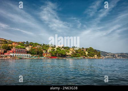 Santa Margherita Ligure Strandresort an der italienischen Riviera, nahe Genua, Italien Stockfoto