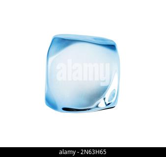Bild: Blauer Eiswürfel aus Wasser Stockfoto