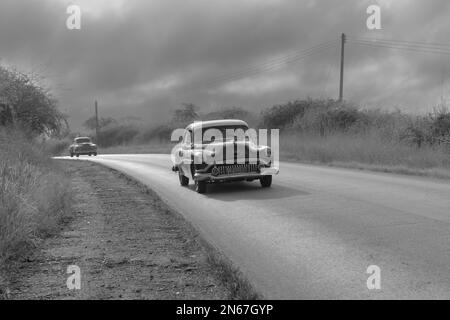 Amerikanische Autos in Kuba Stockfoto