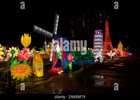 Laternen Festival in Toronto, Kanada, zur Feier des chinesischen Neujahrs Stockfoto
