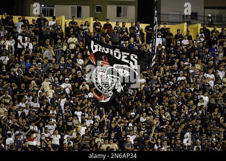 Sao Paulo, Sao Paulo, Brasilien. 9. Februar 2023. (SPO) das Sao Bernardo do Campo Team schlägt die Corinthianer bei der Paulista Championship. 9. Februar 2023. Brasilien, Sao Paulo, Sao Bernardo do Campo: Spiel zwischen Sao Bernardo FC und Corinthians, gültig für die 7. Runde der Paulista Football Championship, Paulistao 2023, die im Estadio Municipal 1Ã‚Âº de Maio in Sao Bernardo do do Campo stattfindet. Campo - SP, am Donnerstag, den 9. Februar 2023. Das Sao Bernardo do Campo Team gewann mit 2 x 0 Punkten. Kredit: Ronaldo Barreto/Thenews2 (Kredit: © Ronaldo Barreto/TheNEWS2 via ZUMA Press Wire) E Stockfoto