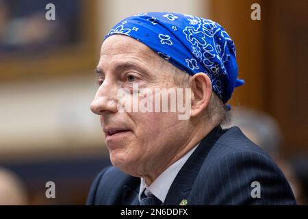 Die Vertreterin der Vereinigten Staaten Jamie Raskin (Demokrat von Maryland) sagt bei einer Anhörung zur Weaponisierung der Bundesregierung im Rayburn House Office Building in Washington, DC, USA, am Donnerstag, den 9. Februar, aus. 2023. Foto: Julia Nikhinson/CNP/ABACAPRESS.COM Stockfoto