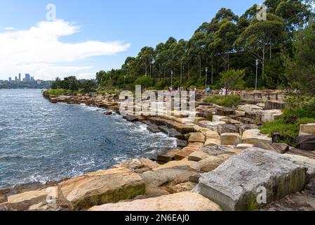 NAWI Cove auf der Südseite des Barangaroo Reserve in Sydney, Australien Stockfoto