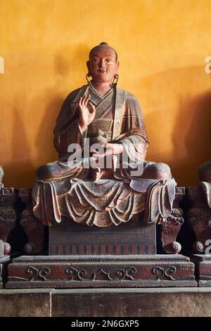 Buddha-Figur im Llama-Tempel, Peking, China Stockfoto