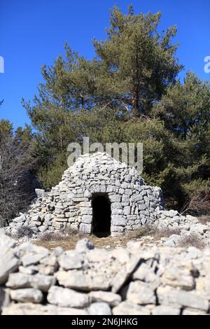 Borie, Parc regional des prealpes d'Azur, Alpes Maritimes, 06, Cote d'Azur, Frankreich Stockfoto