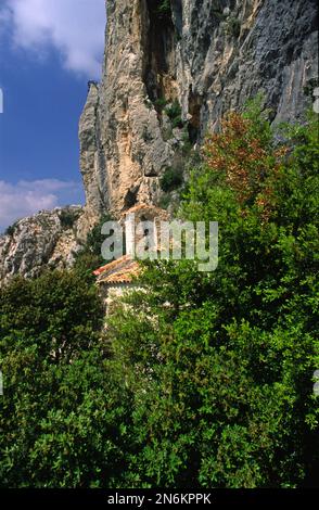 Eremitage von St. Ser in montagne Sainte Victoire, in der Nähe von Aix en Provence, gemalt und popularisiert vom französischen Maler Cezanne Stockfoto