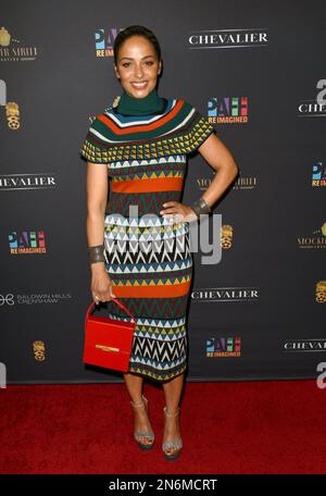 Los Angeles, Ca. 09. Februar 2023. Meta Golding besucht die Opening Night Gala 2023 für das PanAfrican Film & Arts Festival am 09. Februar 2023 in der Directors Guild of America in Los Angeles, Kalifornien. Kredit: Koi Sojer/Snap'n U Photos/Media Punch/Alamy Live News Stockfoto