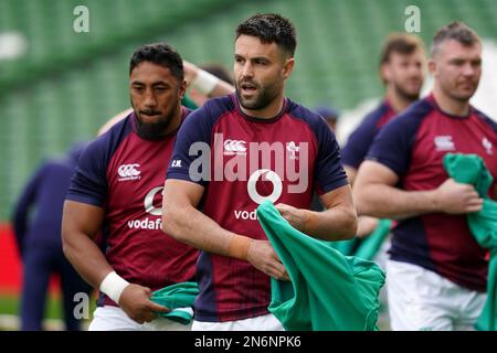 Conor Murray aus Irland während des Captain's Run Trainings im Aviva Stadium in Dublin, Irland. Foto: Freitag, 10. Februar 2023. Stockfoto