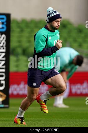 Irlands Caolin Blade während des Captain's Run Trainings im Aviva Stadium in Dublin, Irland. Foto: Freitag, 10. Februar 2023. Stockfoto