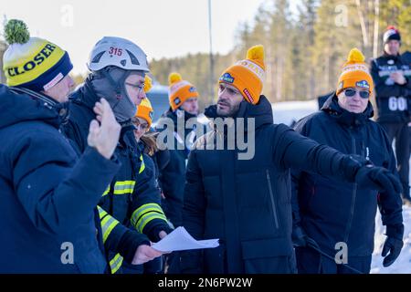 Vasterbotten County, Schweden - 10/02/2023, Ambiente während der Rallye Schweden 2023., 2. Runde der WRC World Rally Car Championship 2023, vom 9. Bis 12. Februar 2023 in Umea, Vasterbotten County, Schweden - Foto Nikos Katikis/DPPI Stockfoto