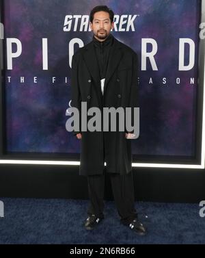 Los Angeles, USA. 09. Februar 2023. Joseph Lee trifft am Donnerstag, den 9. Februar 2023, im TCL Chinese Theatre in Hollywood, Kalifornien, auf der Paramount Original Series' STAR TREK: PICARD Final Season Premiere ein. (Foto: Sthanlee B. Mirador/Sipa USA) Guthaben: SIPA USA/Alamy Live News Stockfoto