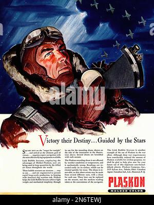 1942 – Paskon – amerikanische (US) Werbung während des Zweiten Weltkriegs Stockfoto