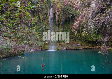 Kursunlu Wasserfall in Antalya Stadt in Turkiye Stockfoto