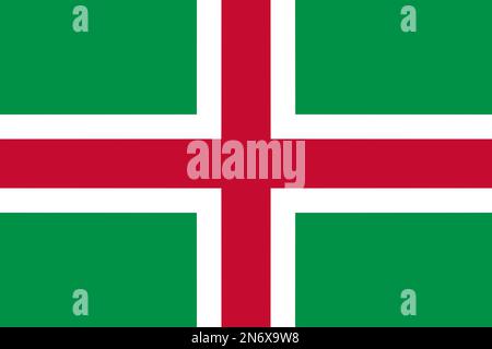 Flagge Italiens. Flagge, die ethnische Gruppe oder Kultur, regionale Behörden repräsentiert. Kein Fahnenmast. Plane-Design, Layout Stockfoto