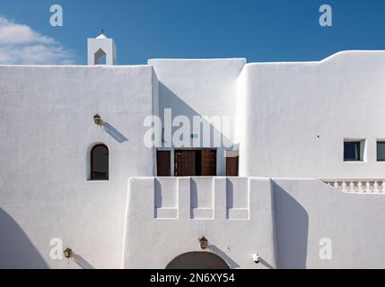 Farbenfrohe Häuser, Mina District, Old Doha Port, Katar Stockfoto