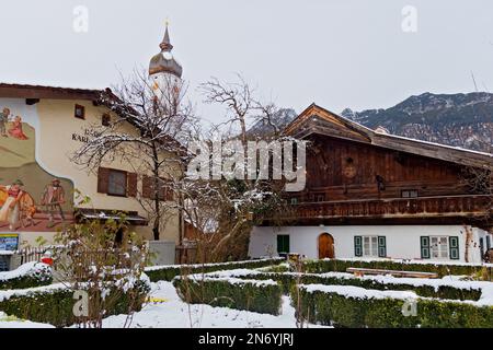 Garmisch-Partenkirchen im Winter, Bayern Stockfoto