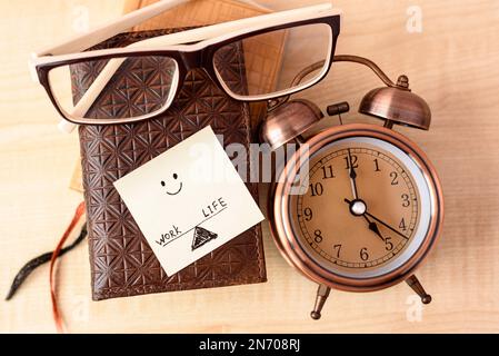 Work-Life-Balance - Work-Life-Konzept Stockfoto