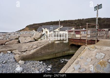 Der Strand in Llantwit Major im Tal von Glamorgan, Südwales Stockfoto