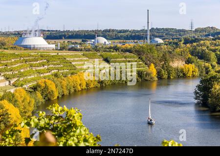 Kernkraftwerk Neckarwestheim, Baden-Württemberg, Deutschland Stockfoto