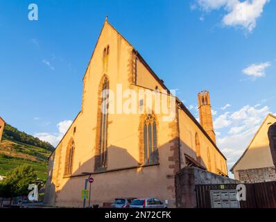 Guebwiller (Gebweiler), ehemalige Dominikanische Abteikirche im Elsass, Haut-Rhin (Oberelsass), Frankreich Stockfoto